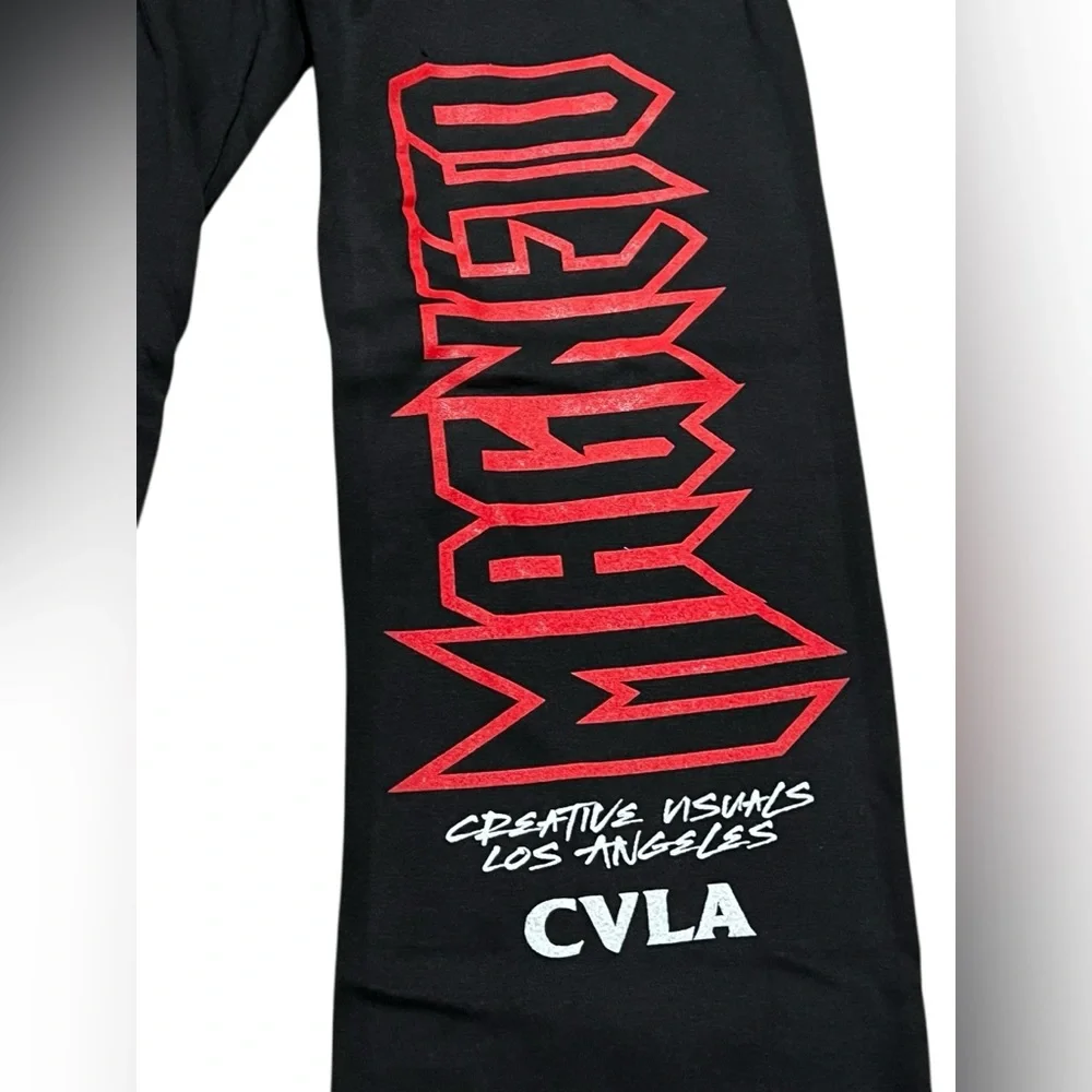 CVLA X MARVEL‎ Magneto men’s graphic Fleece Sweatpants pants black size medium